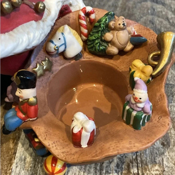 Partylite | Porcelain Santa Checking his List Tea light/ Votive Holder - Picture 7 of 7